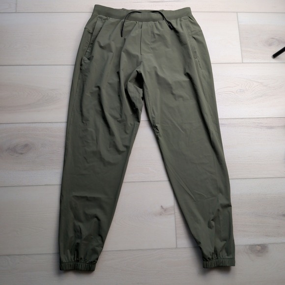 Lululemon Other - Lululemon Surge Jogger Mens L Fatigue Green Running Training Pants Zipper Cuff